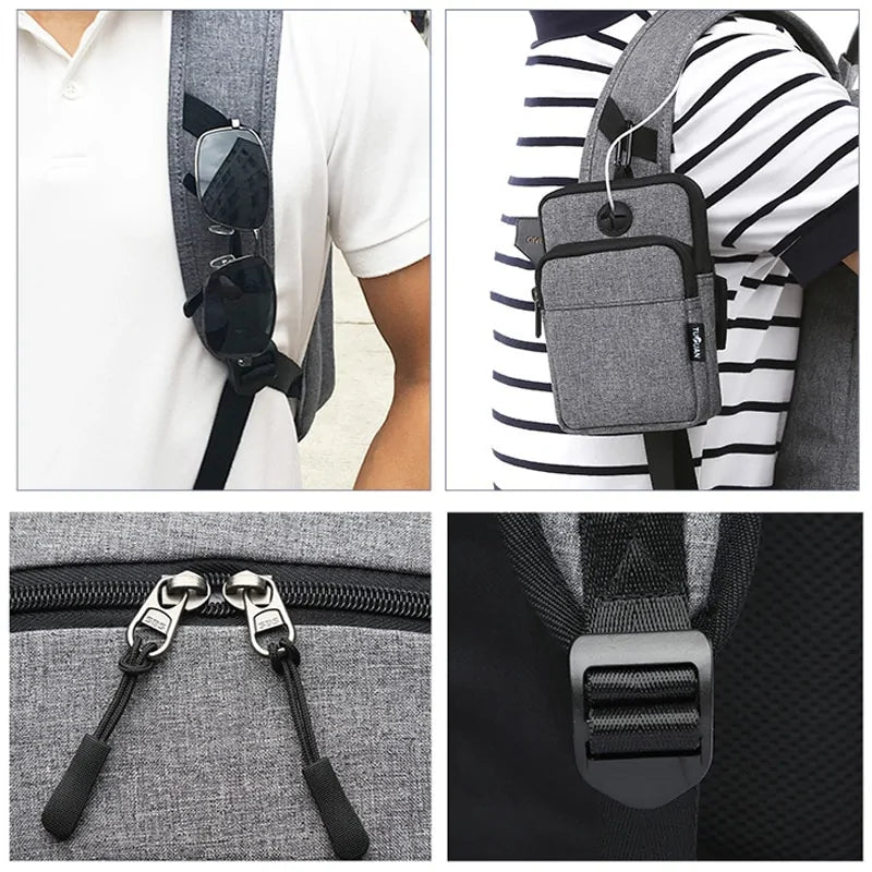 Men's Gym Bag with Basketball Net