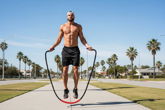 Weighted Jump Rope for Men and Women, 3Lb 4Lb 5Lb Adult Heavy Skipping Rope, Jumprope for Fitness,Workout Equipment, Fitness Equipment for Home Gym Exercise,Improve Strength and Building Muscle