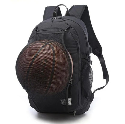 Men's Gym Bag with Basketball Net
