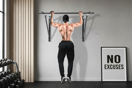46" Wall Mounted Pull Up Chin Up Bar