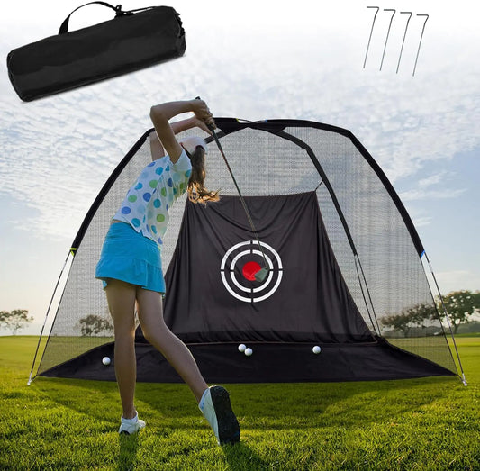 American Male Golf Swing Practice Net